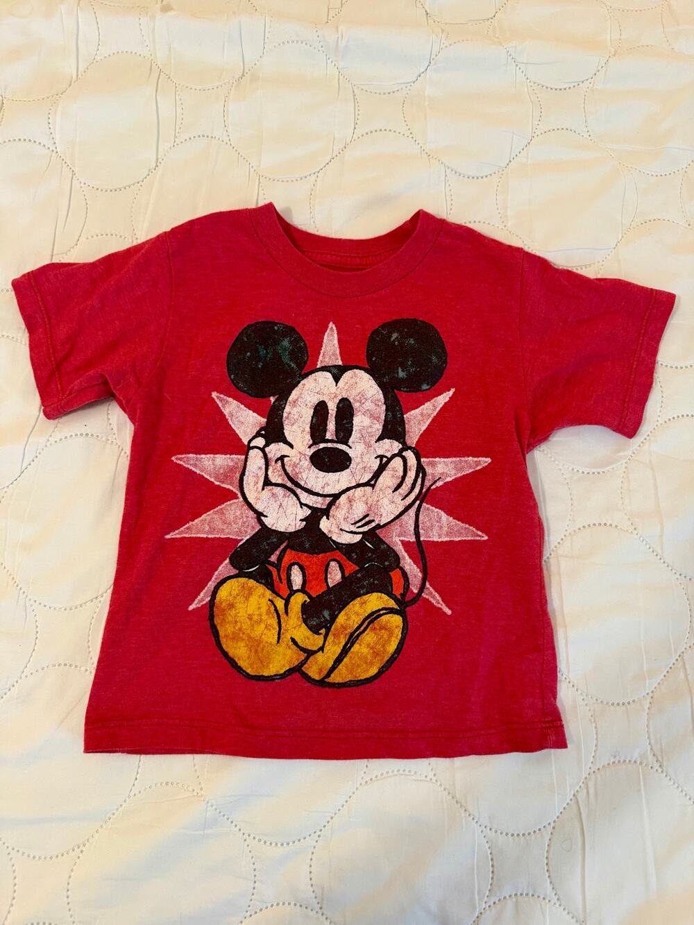 Disney Red Mickey Mouse T shirt size 3T